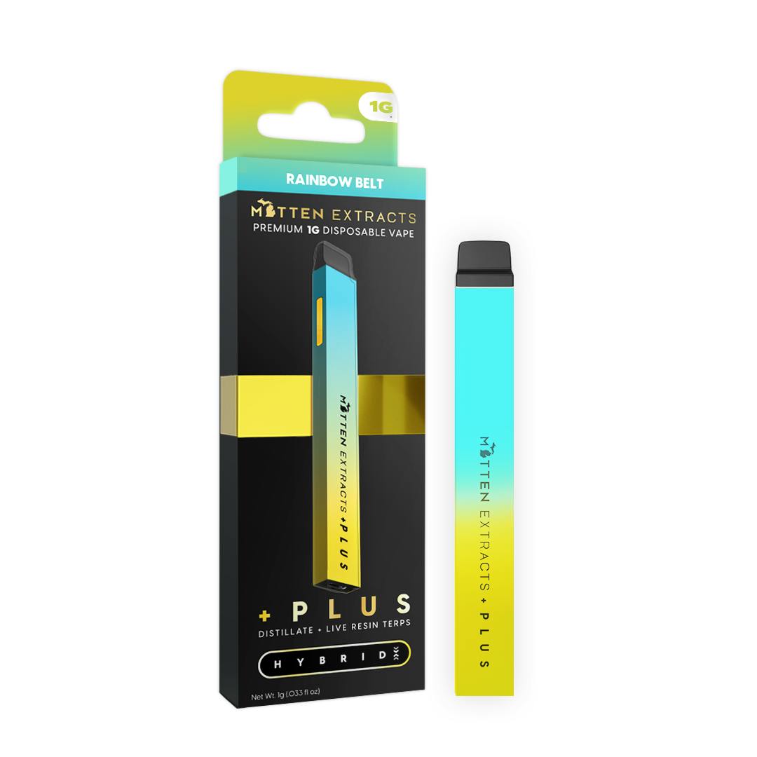 rainbow belts disposable vape Mitten Extracts | Rainbow Belt | Plus Disposable | 1g