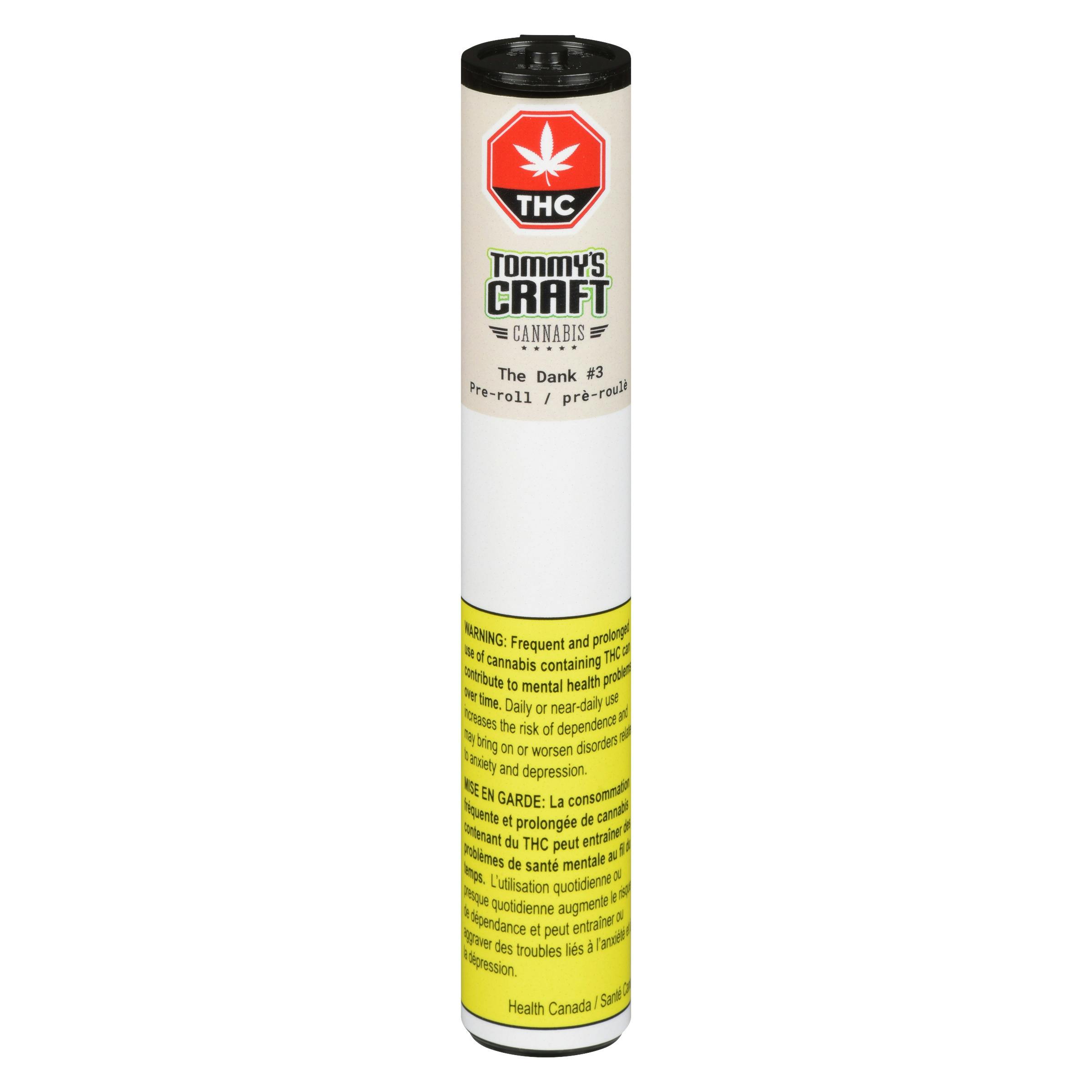 Tommy's Craft Cannabis The Dank #3 1x1g Pre-Roll