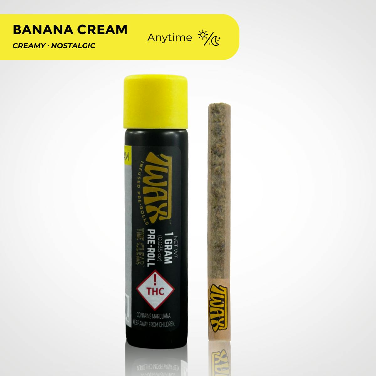 TWAX Infused Pre-roll 1g | Banana Cream
