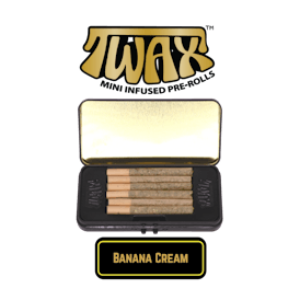 The Clear TWAX Mini Infused Pre-rolls 3g [6 Pack] | Banana Cream 