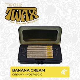 The Clear TWAX Mini Infused Pre-rolls 3g [6 Pack] | Banana Cream 