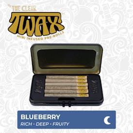 The Clear TWAX Mini Infused Pre-rolls 3g [6 Pack] | Blueberry 