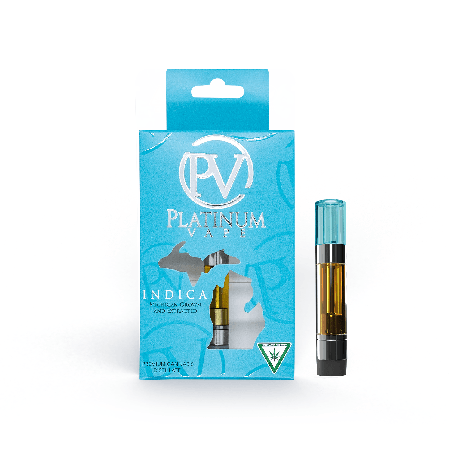 Platinum Vape Purple Punch (Indica) 510 Thread Cartridge 1g at Green Pharm Cannabis Company - Menominee