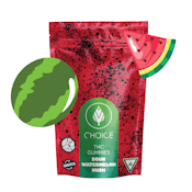 Choice Chews | Super Sour Watermelon Kush | THC Gummies | 200mg