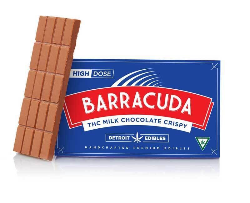 Barracuda Bar, Milk Chocolate Crispy - 200mg THC by Detroit Edibles