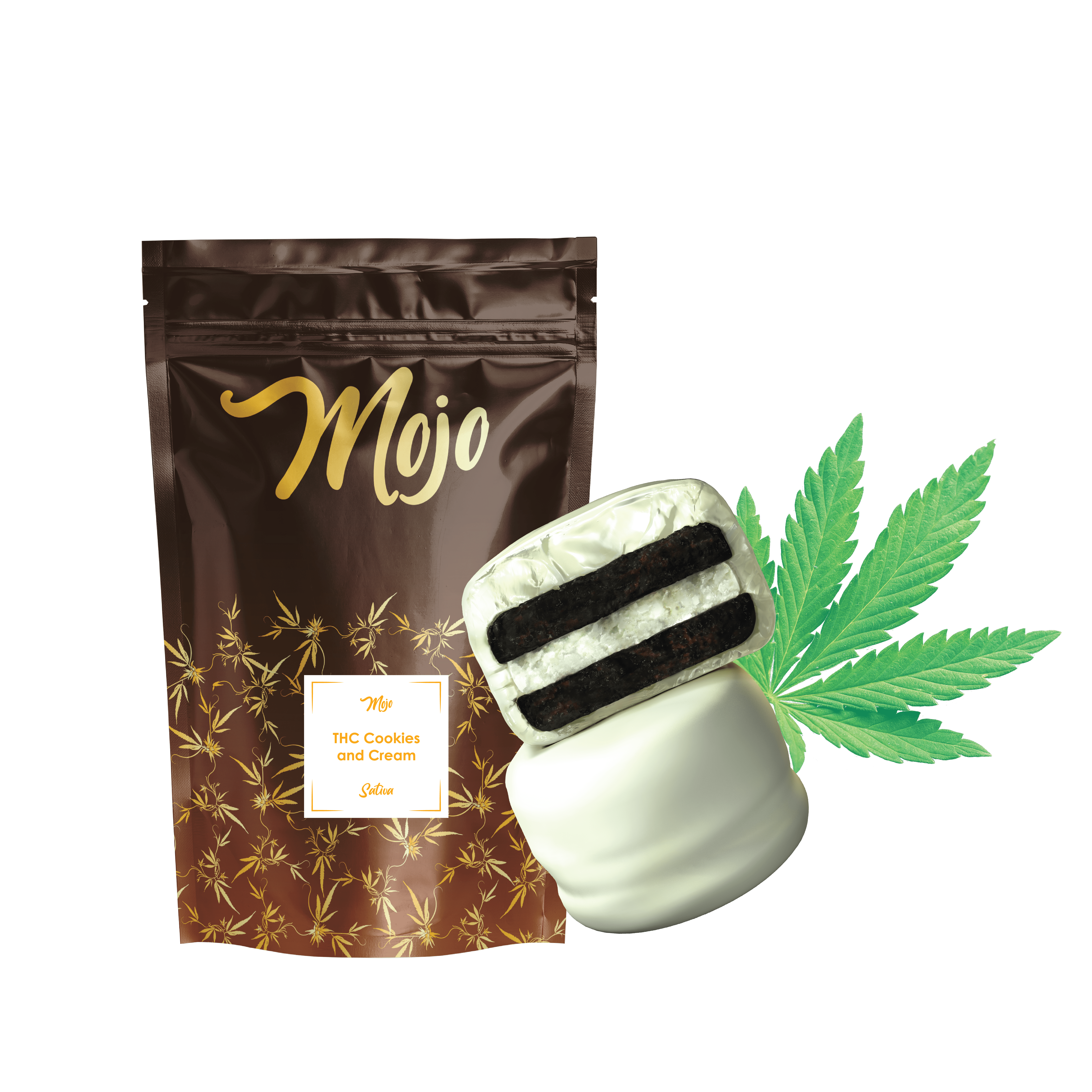 Mojo Chocolates - Cookies and Cream (Sativa) - 100mg - Mojo Chocolates