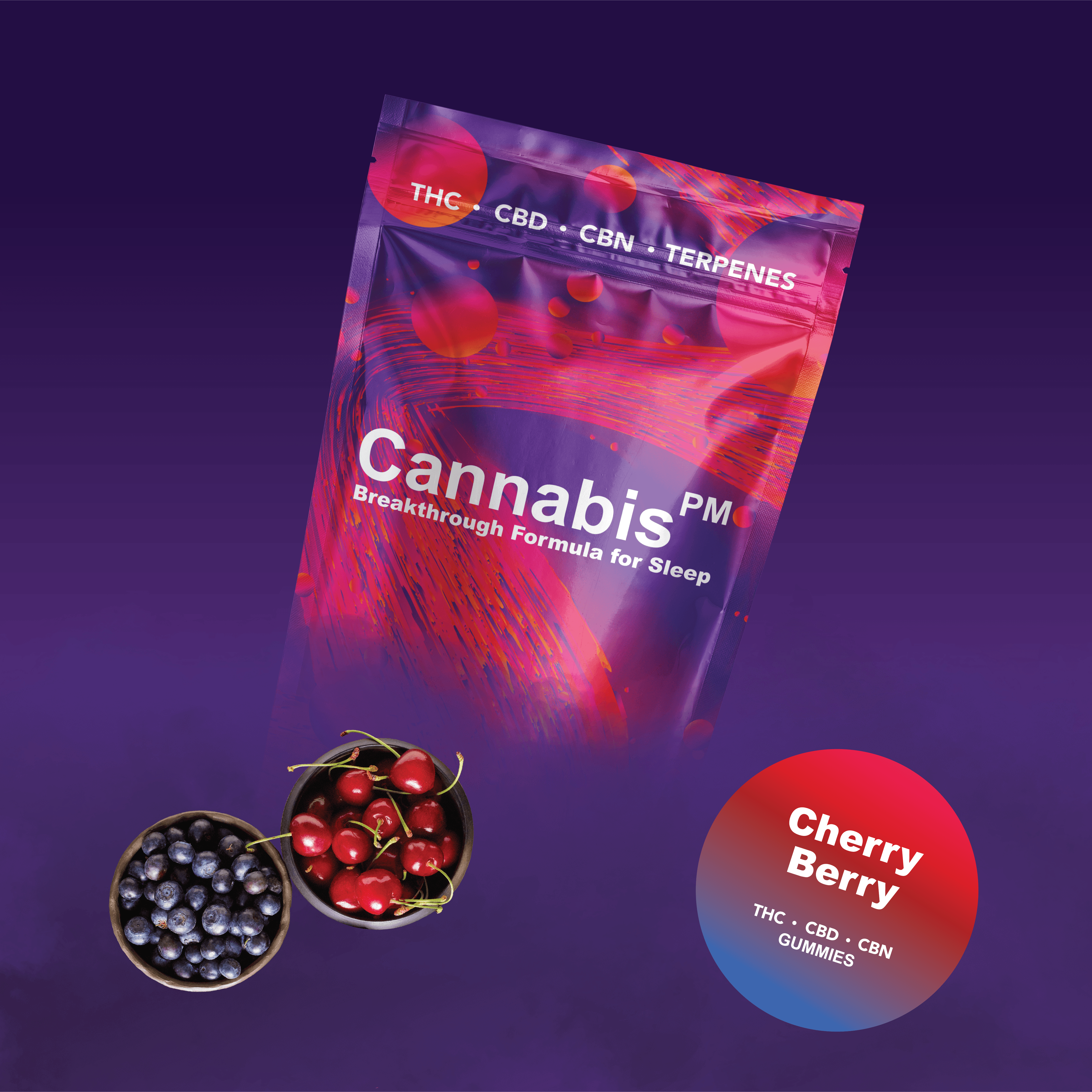 Cannabispm Cherry Berry Gummies Thc