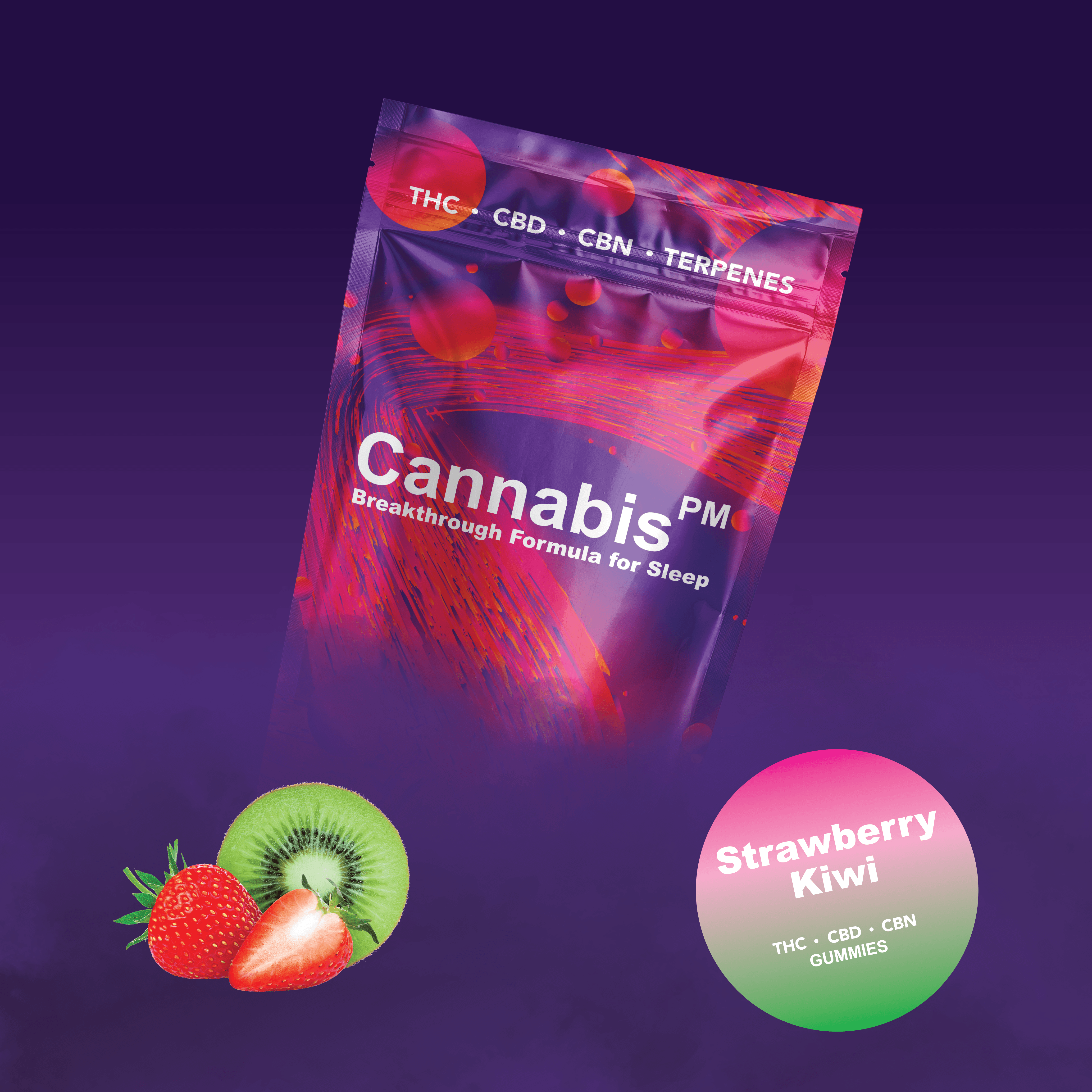 Cannabispm Strawberry Kiwi Gummies Thc
