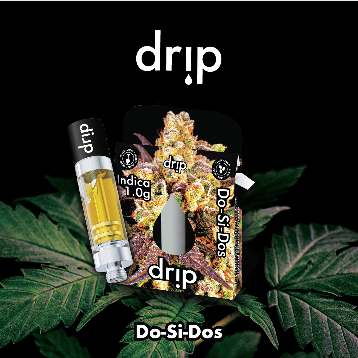Drip 1g Cartridge - Dos-Si-Dos (Indica) - Drip Vapes