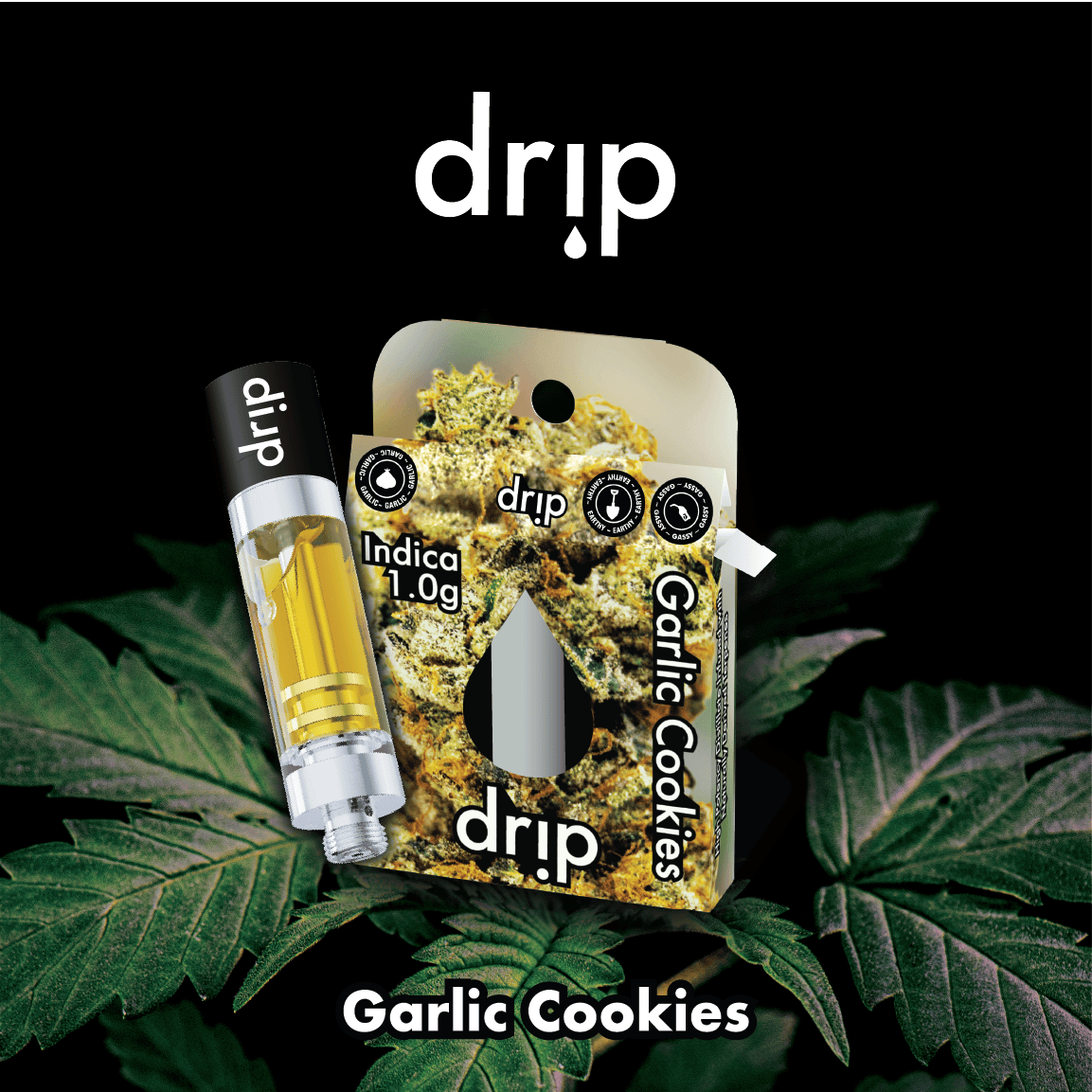 Drip 1g Cartridge - Garlic Cookies (Indica)
