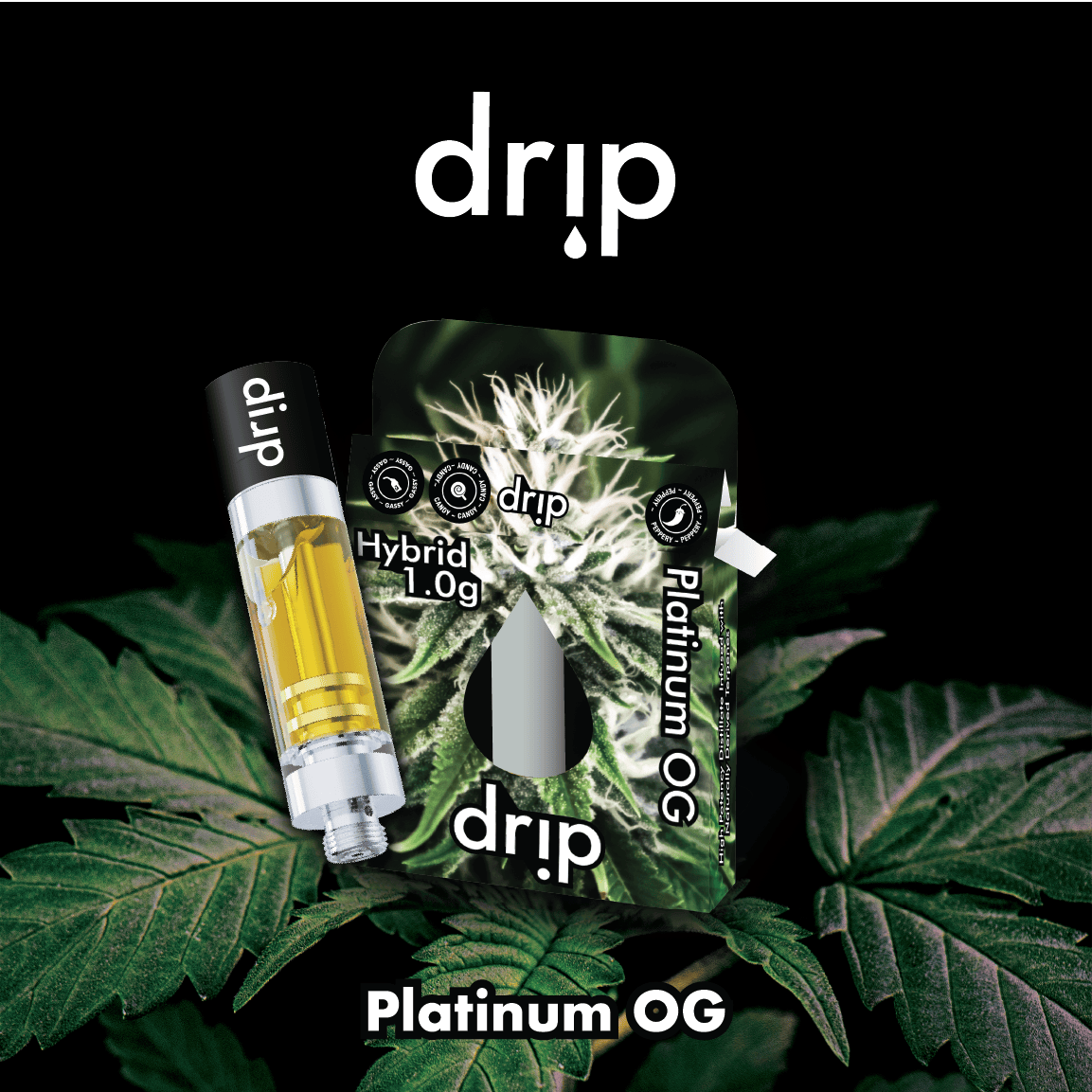 Drip 1g Cartridge - Platinum OG (Hybrid)