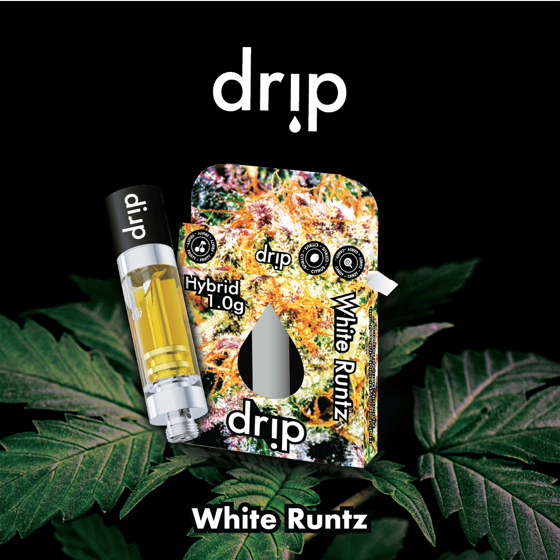 Drip 1g Cartridge - White Runtz (Hybrid)
