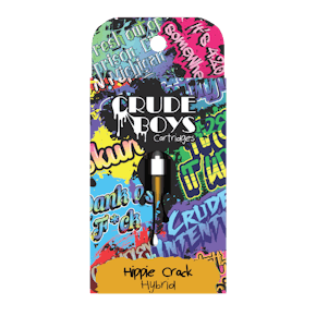 Crude Boys 1g Cartridge - Hippie Crack (Hybrid)