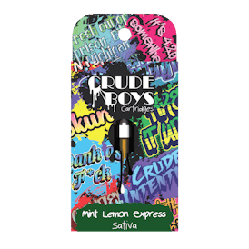 Crude Boys 1g Cartridge - Mint Lemon Express (Sativa)