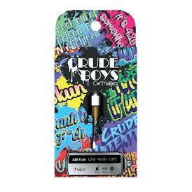 Crude Boys 1g Live Resin Cartridge - All Gas (Indica)