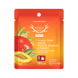 Wyld ONE: Sour Peach Mango Hybrid Enhanced Gummy