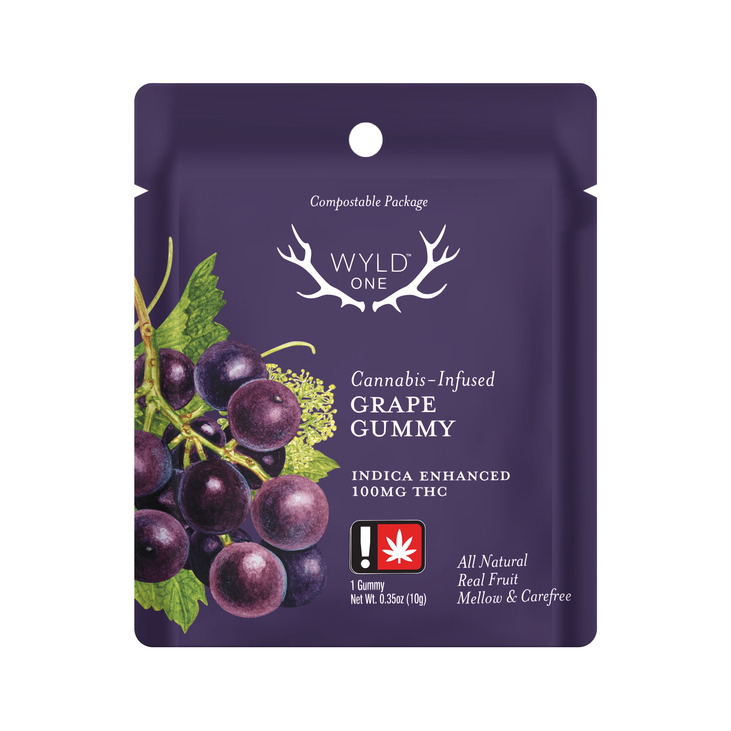Wyld ONE: Grape Indica Enhanced Gummy