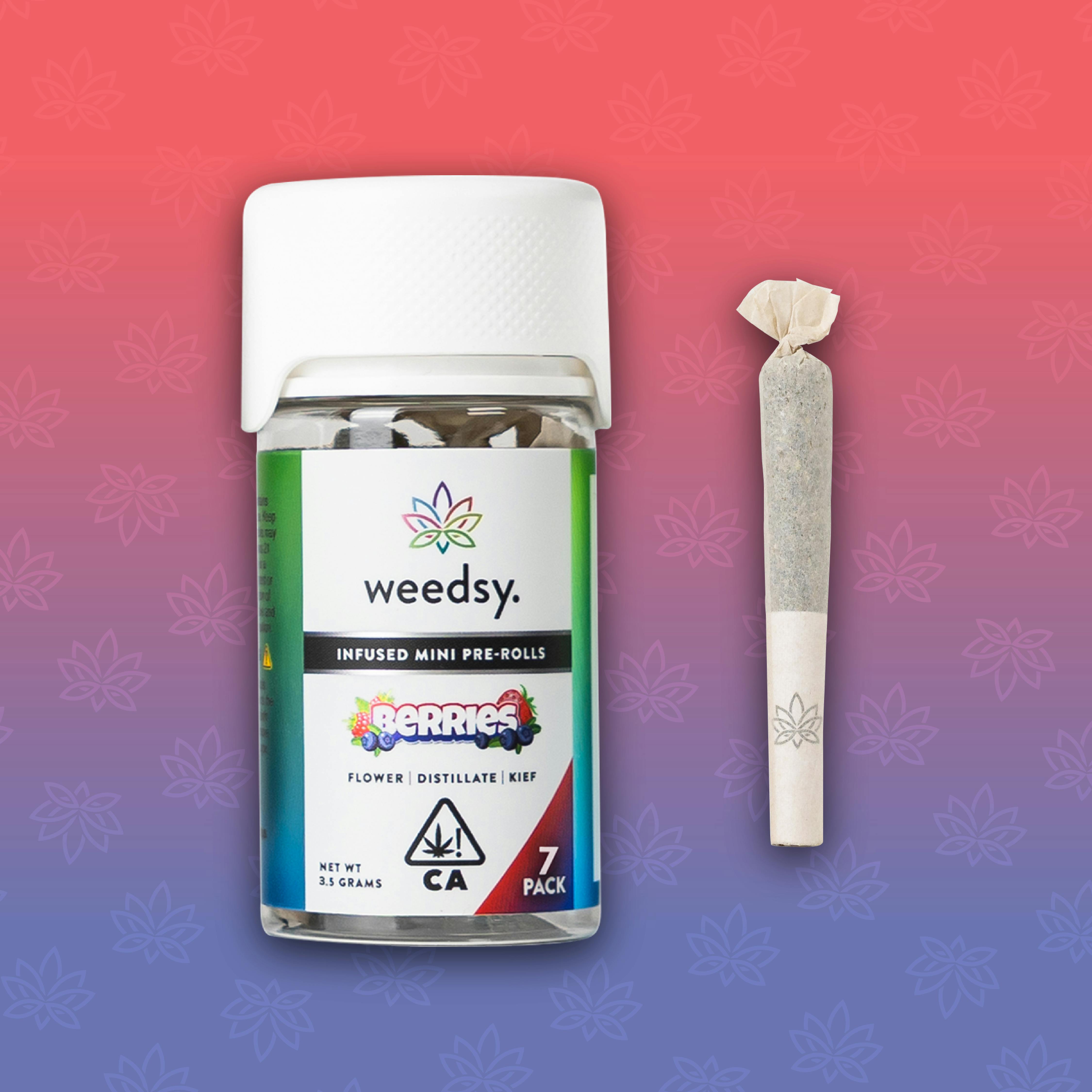 Berries 3.5G Infused Mini Pre-Rolls (7-Pack)