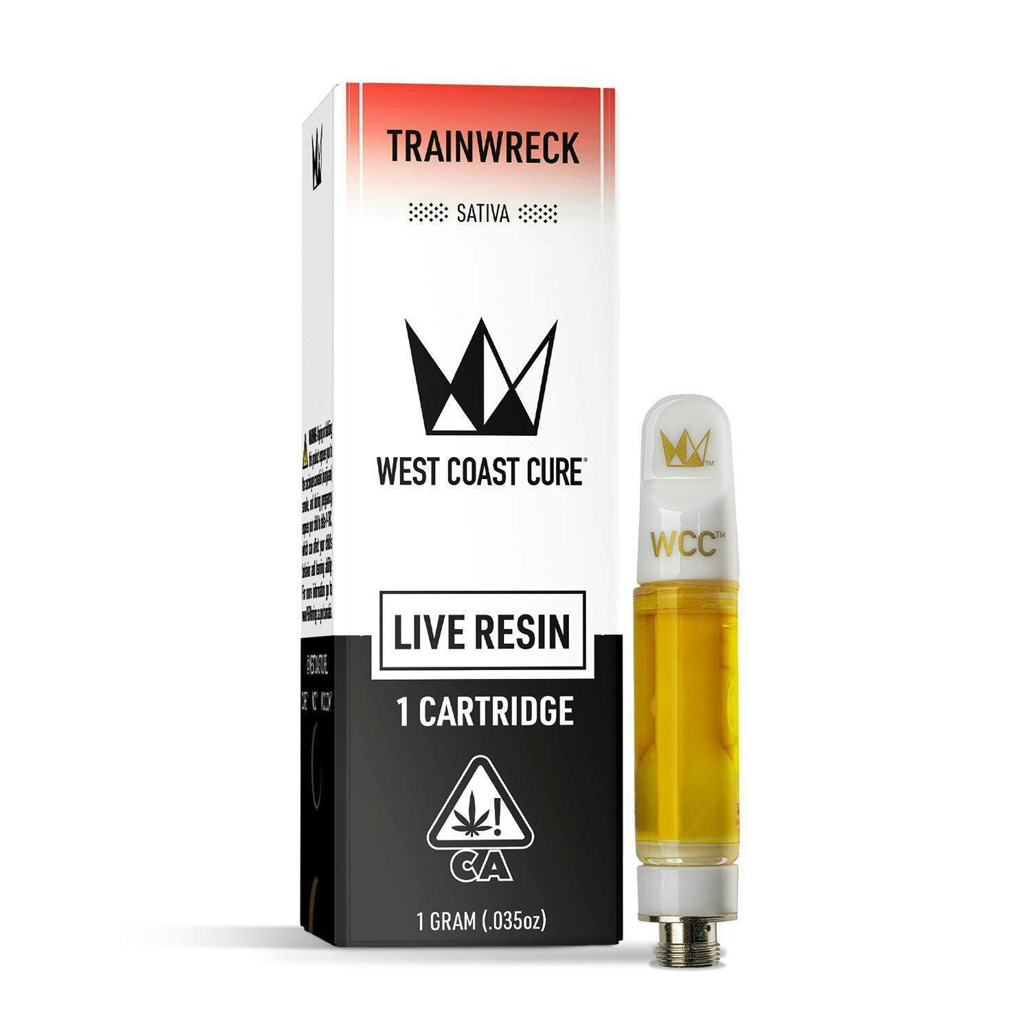 Trainwreck Live Resin Cartridge - 1g - West Coast Cure