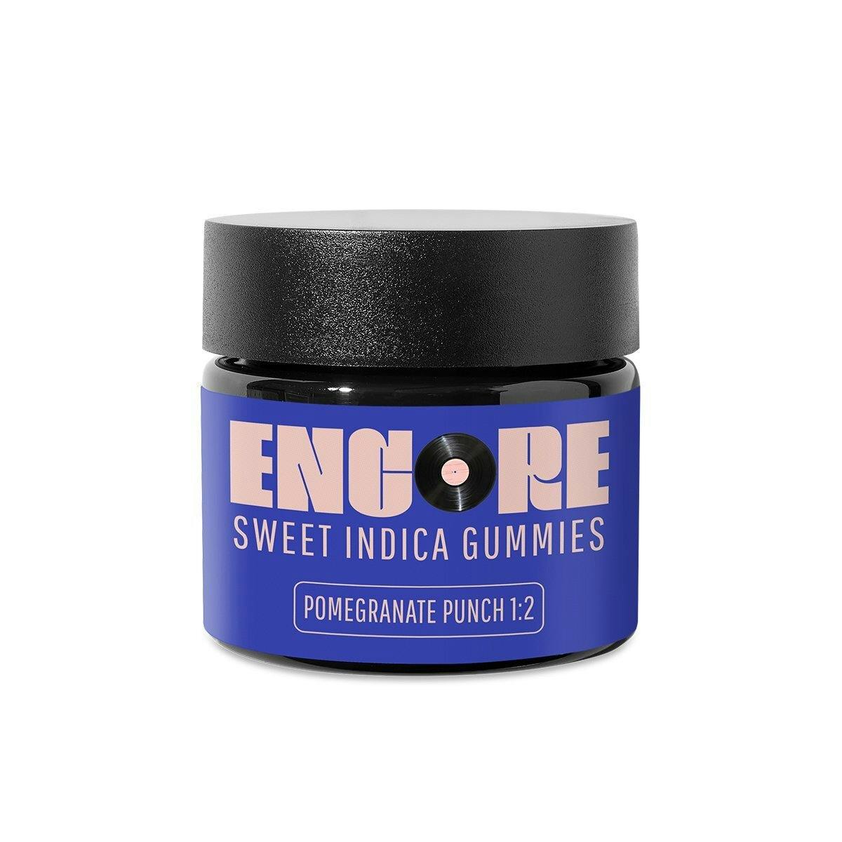 1:2 Pomegranate Punch CBN Gummy [10pk] (50mg CBN/100mg THC) by Encore Edibles