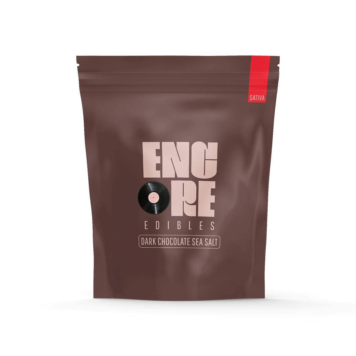 Dark Chocolate Sea Salt - Sativa [10pk] (110mg) by Encore Edibles