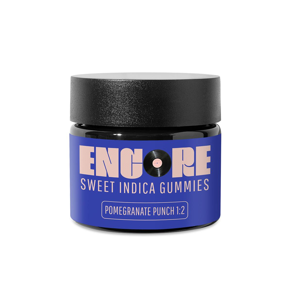 1:2 Pomegranate Punch CBN Gummy [20pk] (50mg CBN/100mg THC) by Encore Edibles