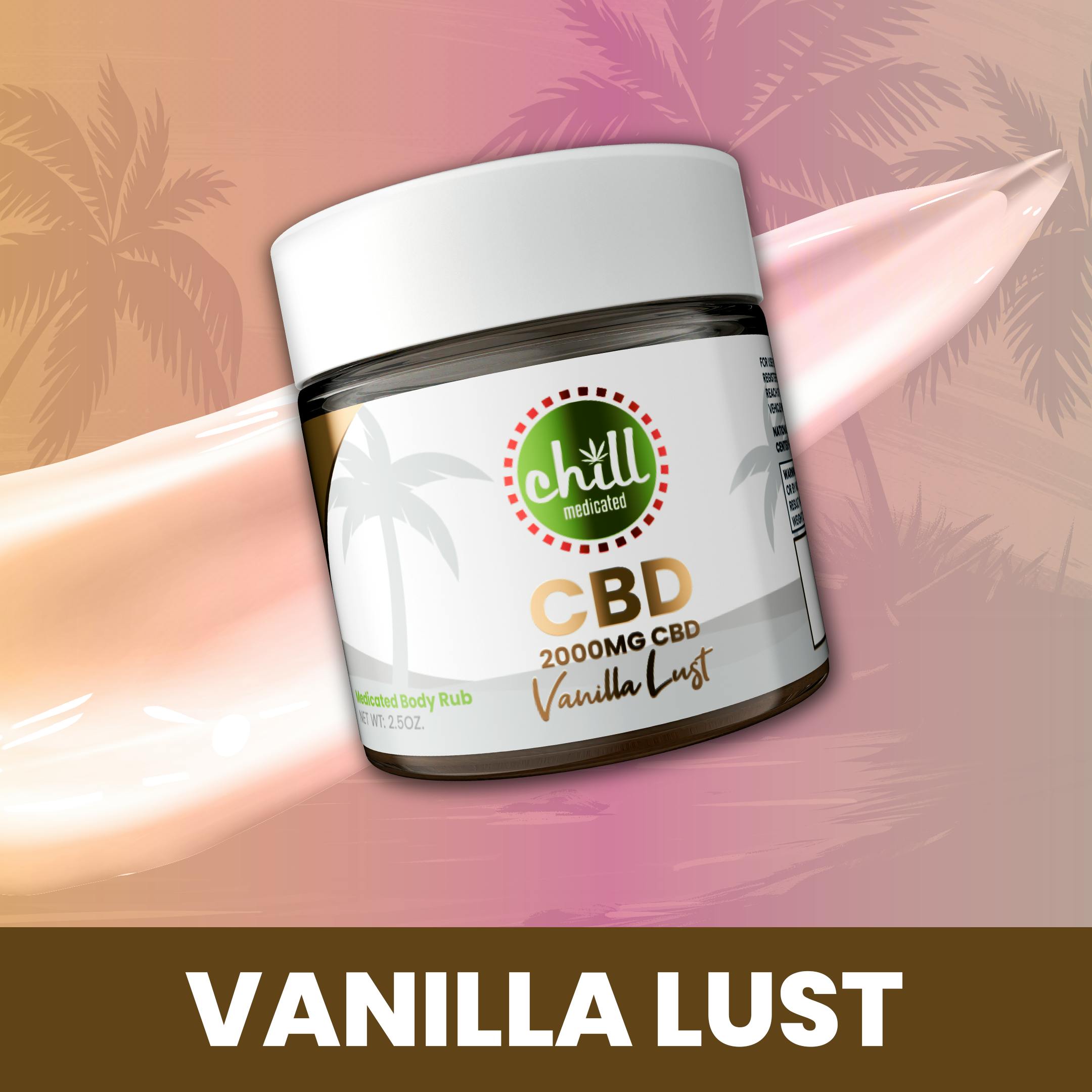 2000mg CBD | Vanilla Lust CBD Body Rub | REC - Herbology Cannabis