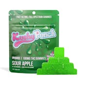 Kushy Punch | Hybrid Green Apple INDIVIDUALS | THC GUMMIES | 200mg