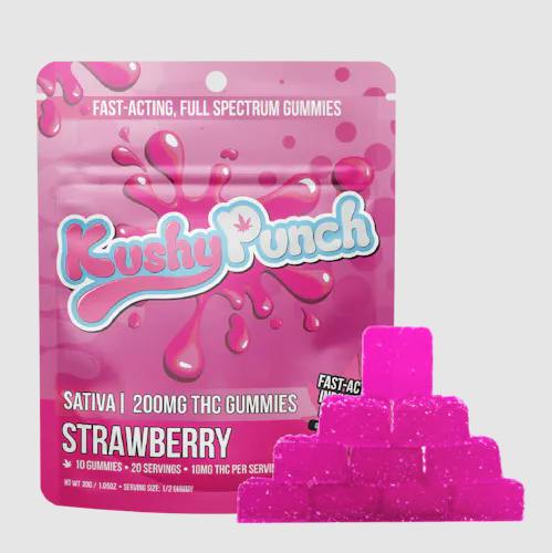 Strawberry Individual Gummies | 200mg | 10ct | 20mg/ea