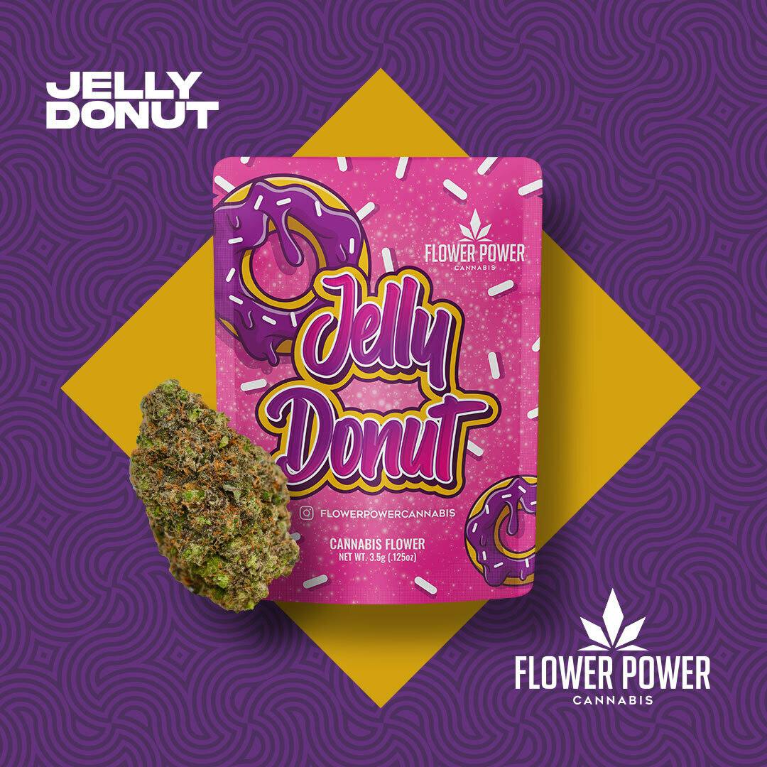 Jelly Donut 3.5G Pre Pack Flower Power Cannabis