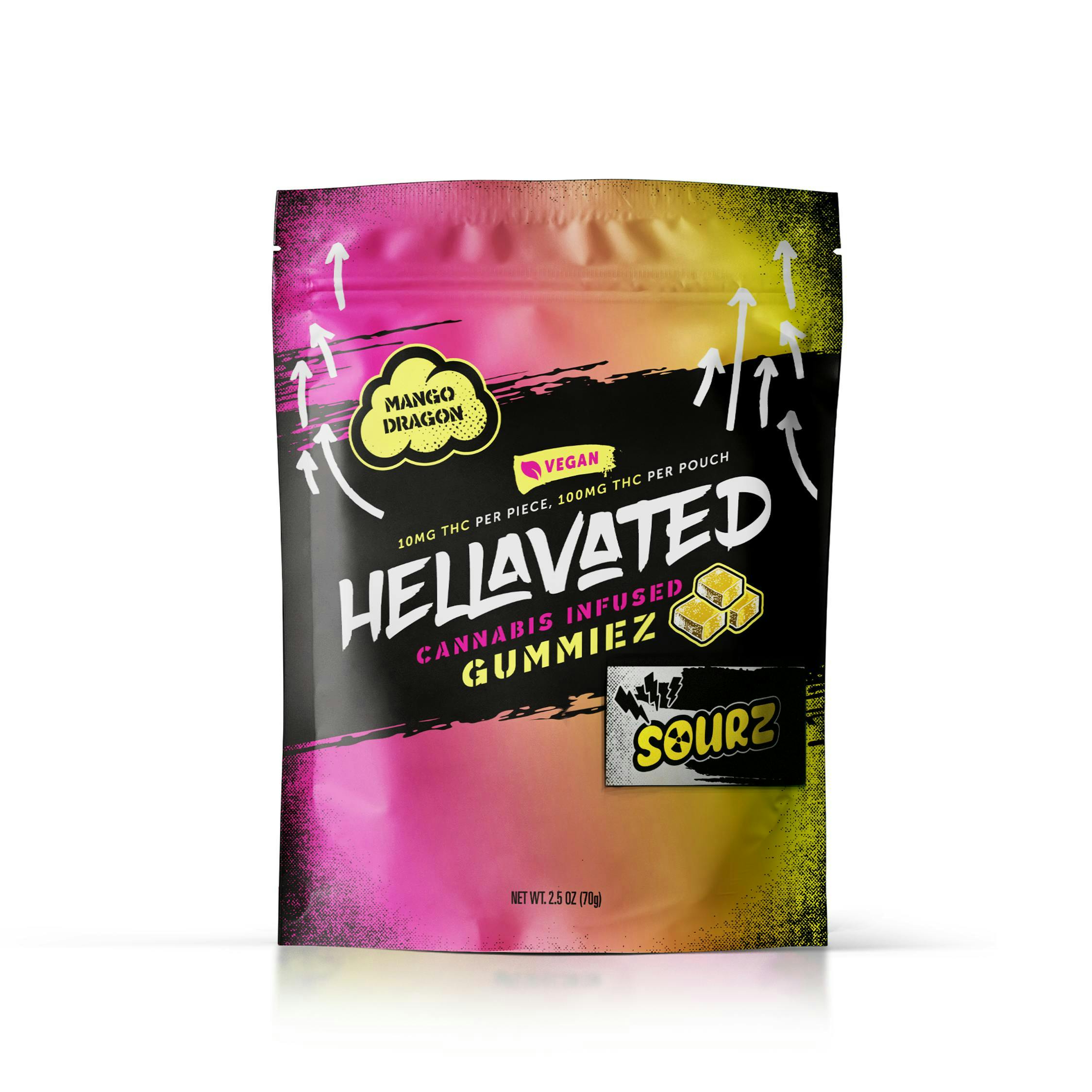 Mango Dragon Sour Gummiez 100mg 10-pack