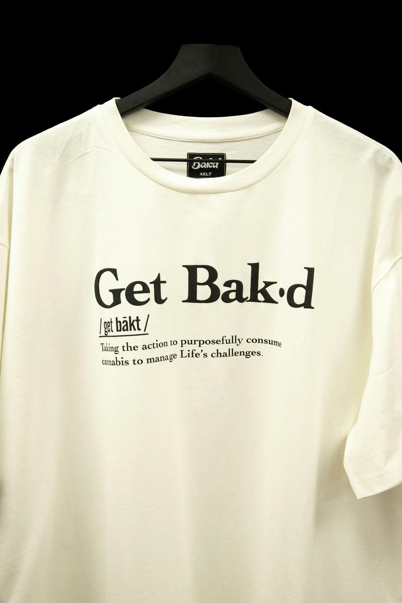 Get Bak'd Definition & Meaning T-Shirt -White