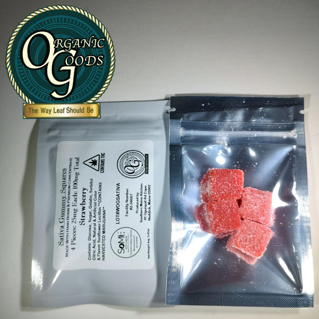 Organic Goods OG Gummies w/ Hash Rosin & Premium Concentrates Sativa ...