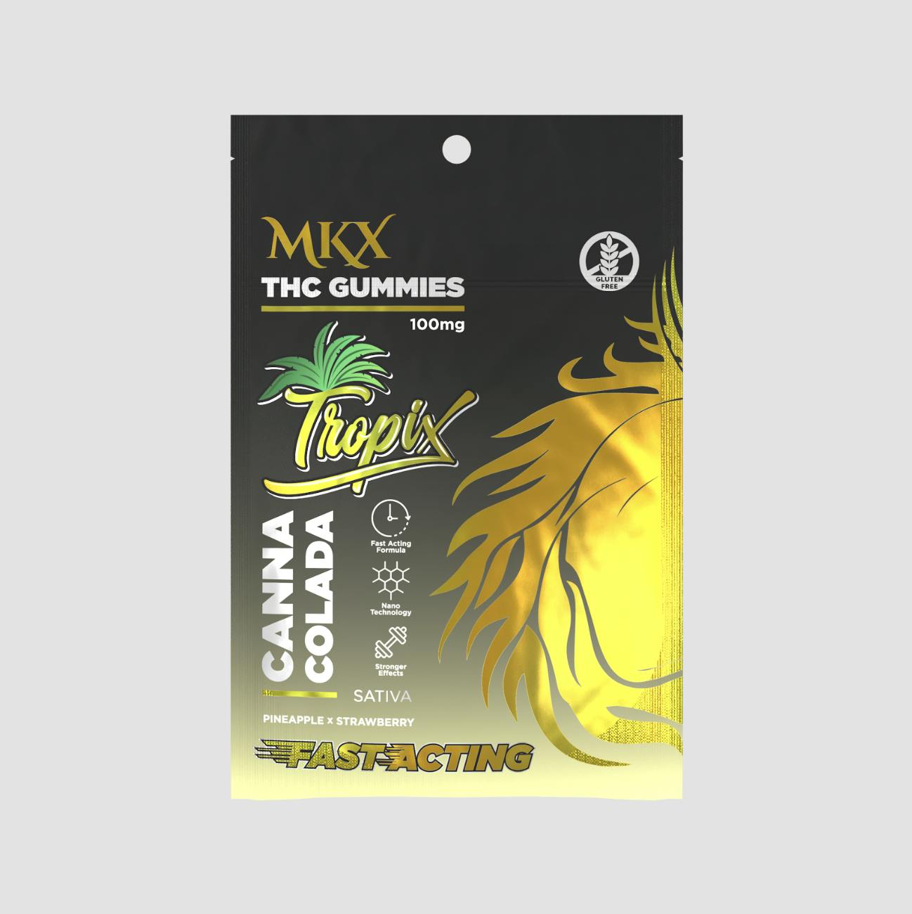 Tropix | Canna Colada Gummies | 100mg | 5ct | 20mg/ea