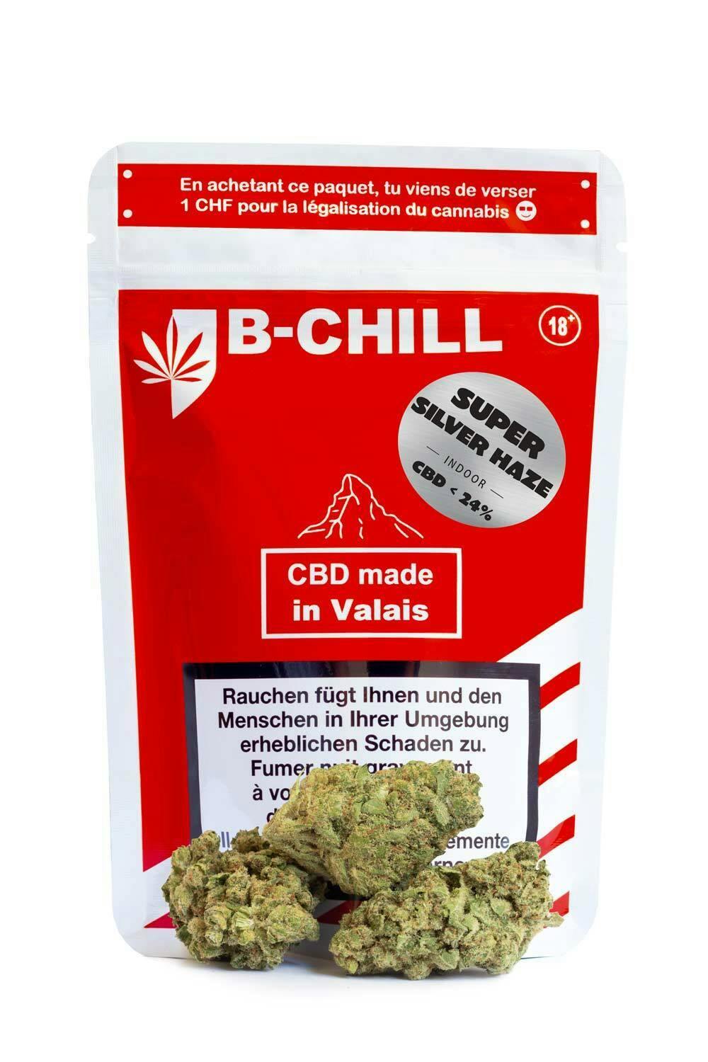 Super Silver Haze Indoor CBD Buds Switzerland BChill