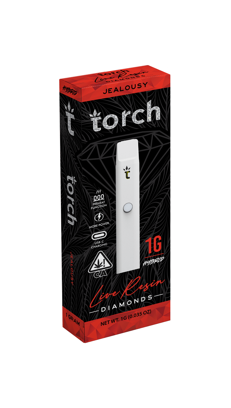 Jealousy By Torch - 1G Live Resin Diamonds Disposable Vape - Hybrid