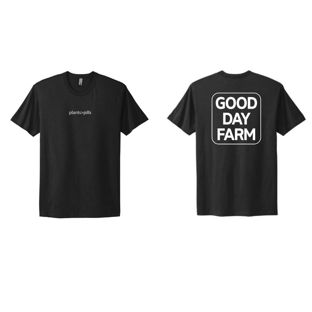 GDF: Apparel | Plants Over Pills Tri Blend T-Shirt | Black | Small