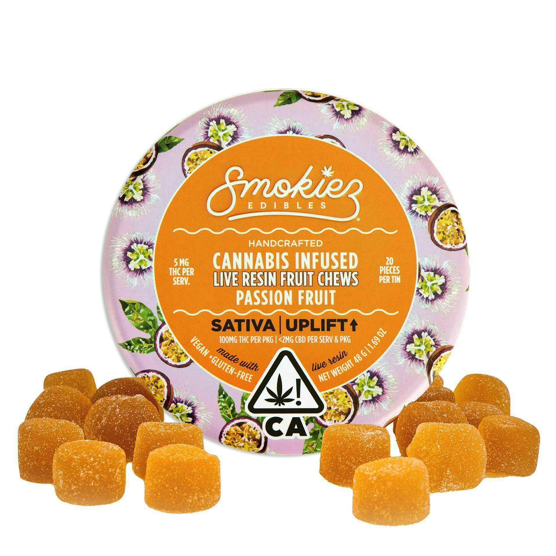 Smokiez Edibles: Passionfruit Gummies - 100mg - 20ct - 5mg/ea
