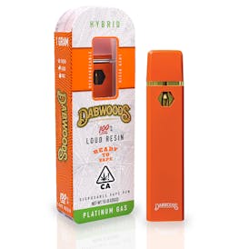 DABWOODS 1 GRAM LIVE RESIN ALL IN ONE DEVICE PLATINUM GAS