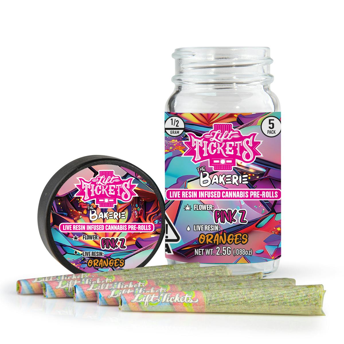 Pink Z x Oranges - Infused Pre-Roll 5-Pack - Lift Tickets