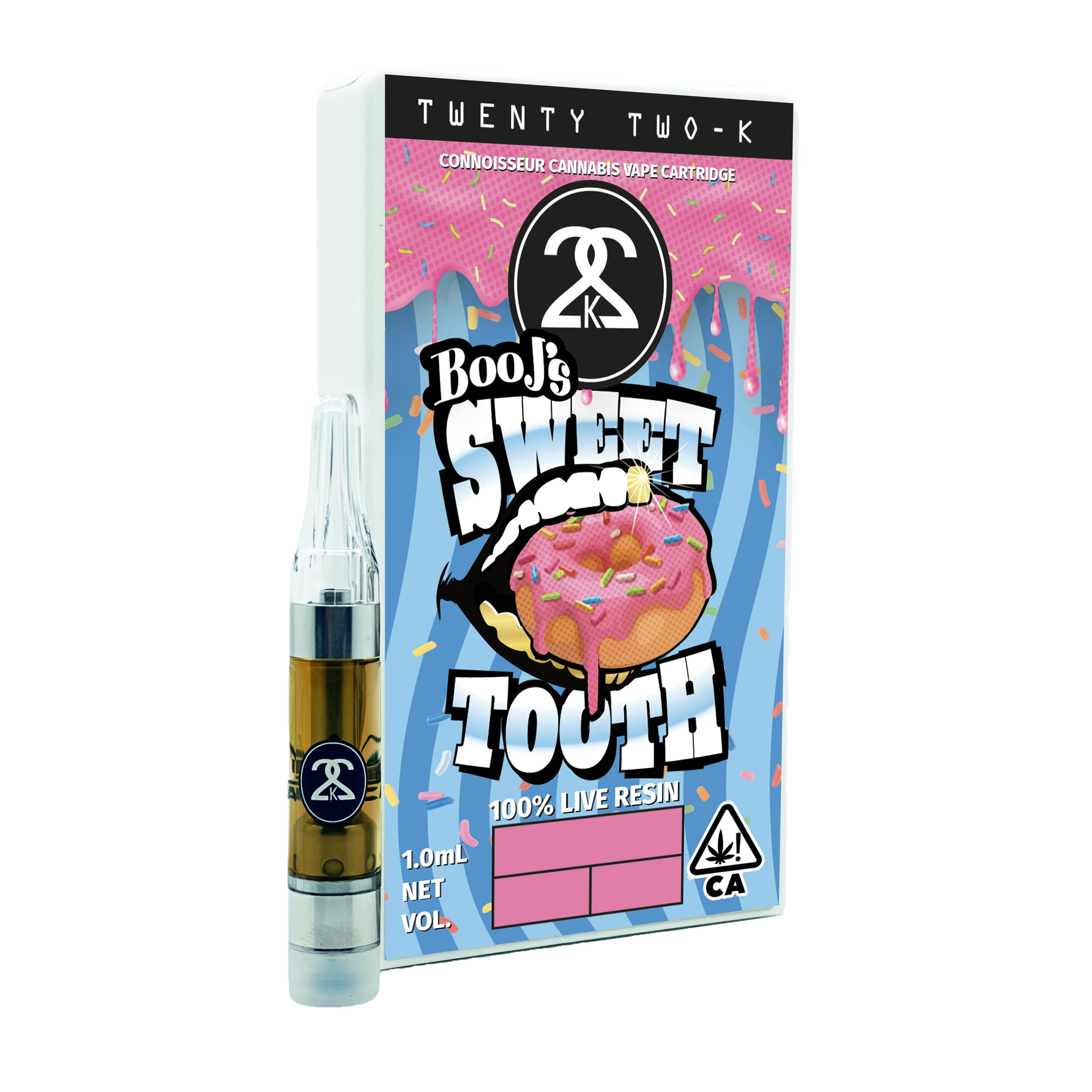 22K x Boo Johnson - Boo J's Sweet Tooth - 100% Live Resin - 1.0ml Cartridge  - Twenty Two K / 22k