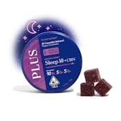 Plus - Midnight Berry Sleep - Solventless Rosin Gummies -10:5:5 THC:CBN:CBD