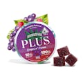PLUS - Edible - Grapes n' Cream Indica Solventless Gummies - 100mg