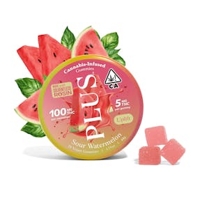 PLUS PRODUCTS - Plus - Sour Watermelon - Rosin Gummies - 100MG