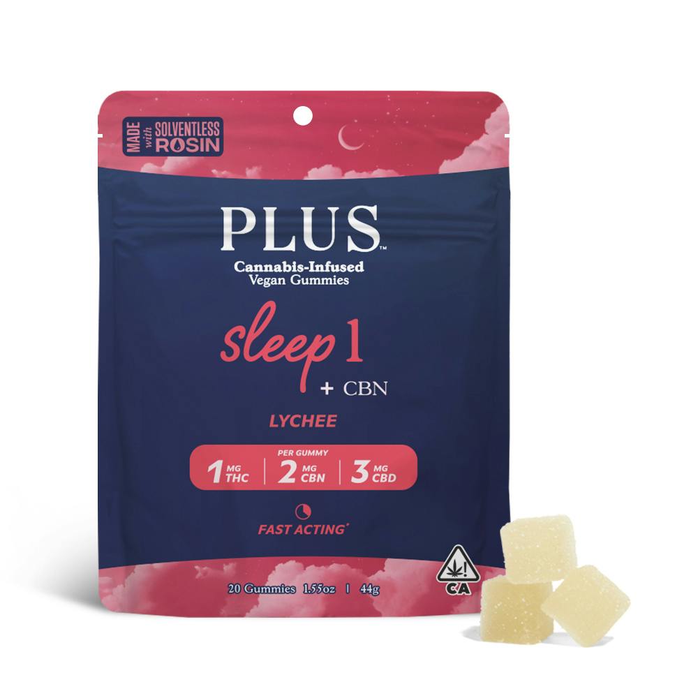 Lychee Sleep 1:2:3 Gummies [Solventless Rosin 20pk]