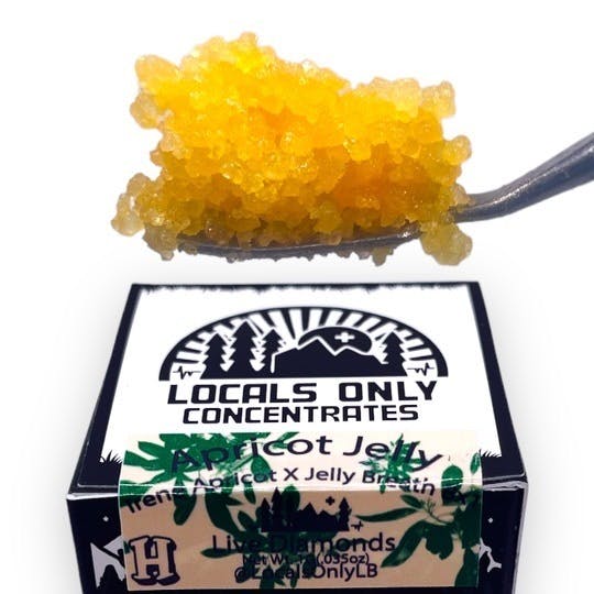 Locals Only Concentrates Apricot Jelly Live Diamonds Weedmaps