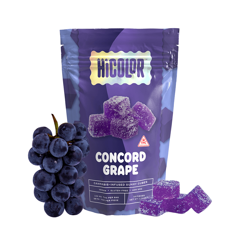 【人気No.1】霞の境GrapeGod H4CBH 1.0mlグレープゴッド34 Concord Grape Gummies [10pk] - HiCOLOR