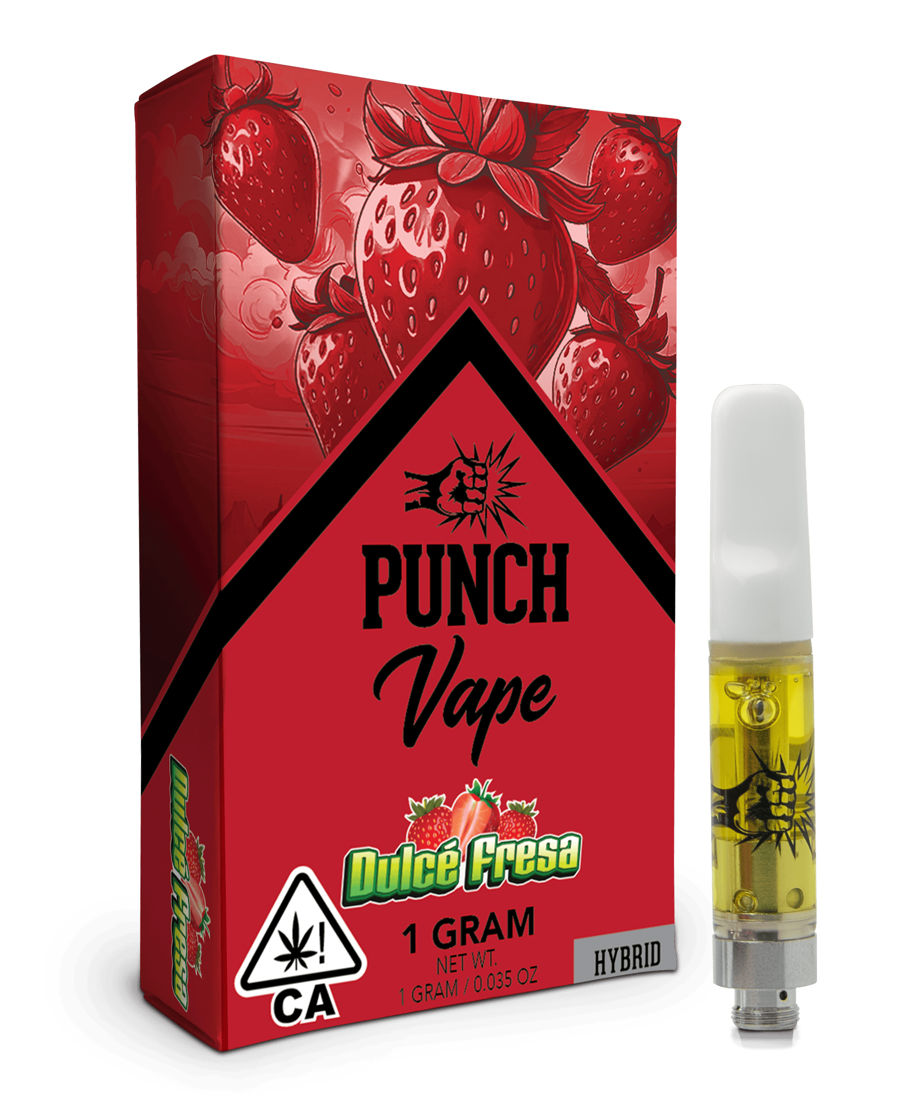 Punch - 510 Distillate Vape Cart - Dulce Fresa (1g)