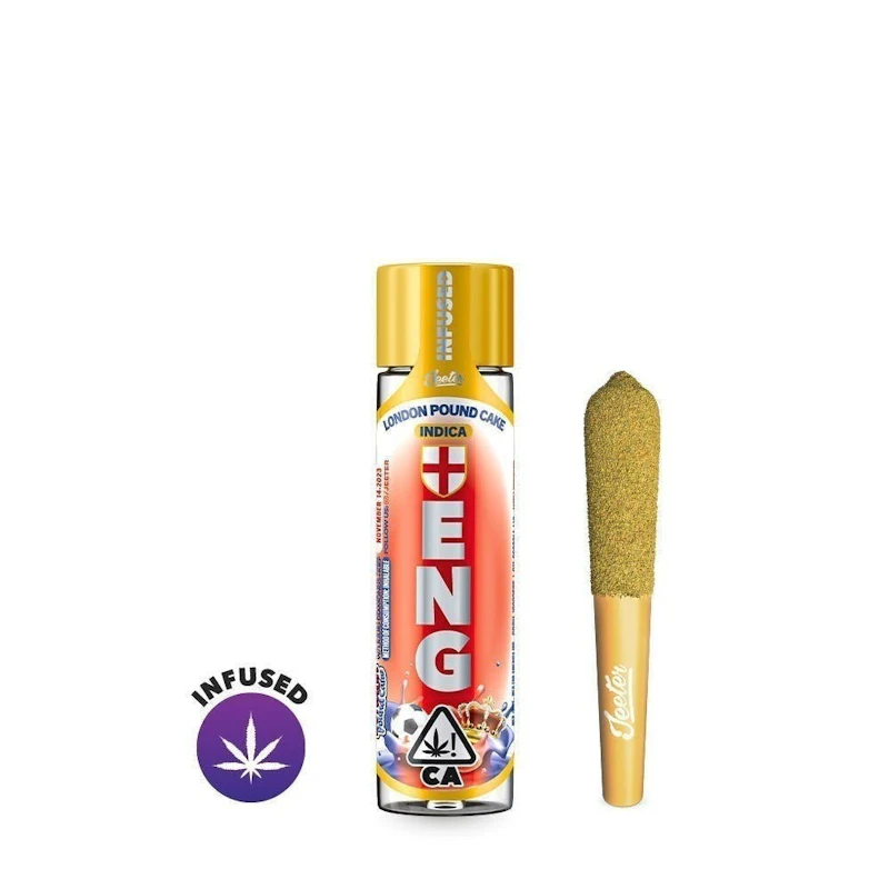 Jeeter London Pound Cake · Infused Mini · 0.5g, Infused Pre-Rolls