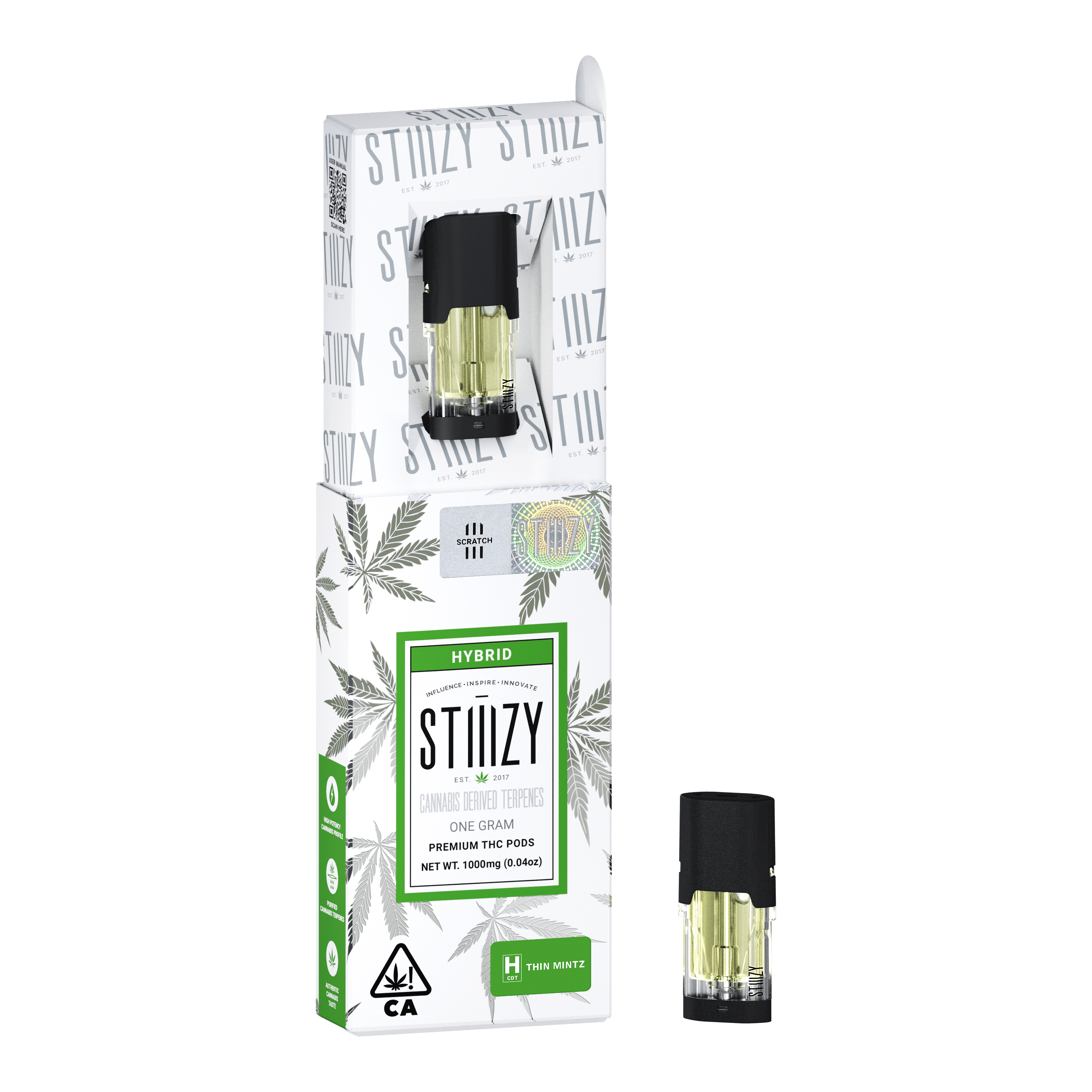 Vape Cartridge - THIN MINTZ 1G CDT Pod - STIIIZY by STIIIZY